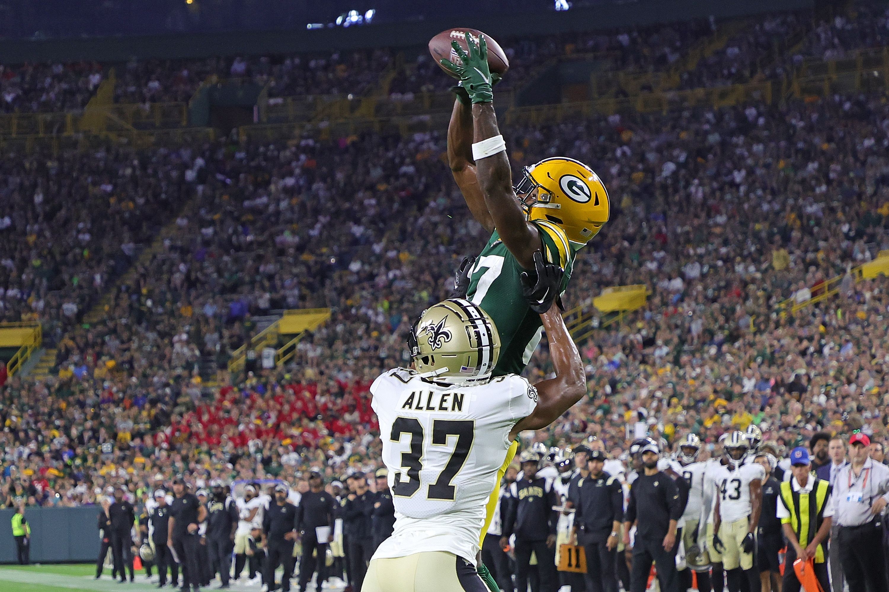 3000x2000 For Packers WR Romeo Doubs, the Good Outweighs the Bad