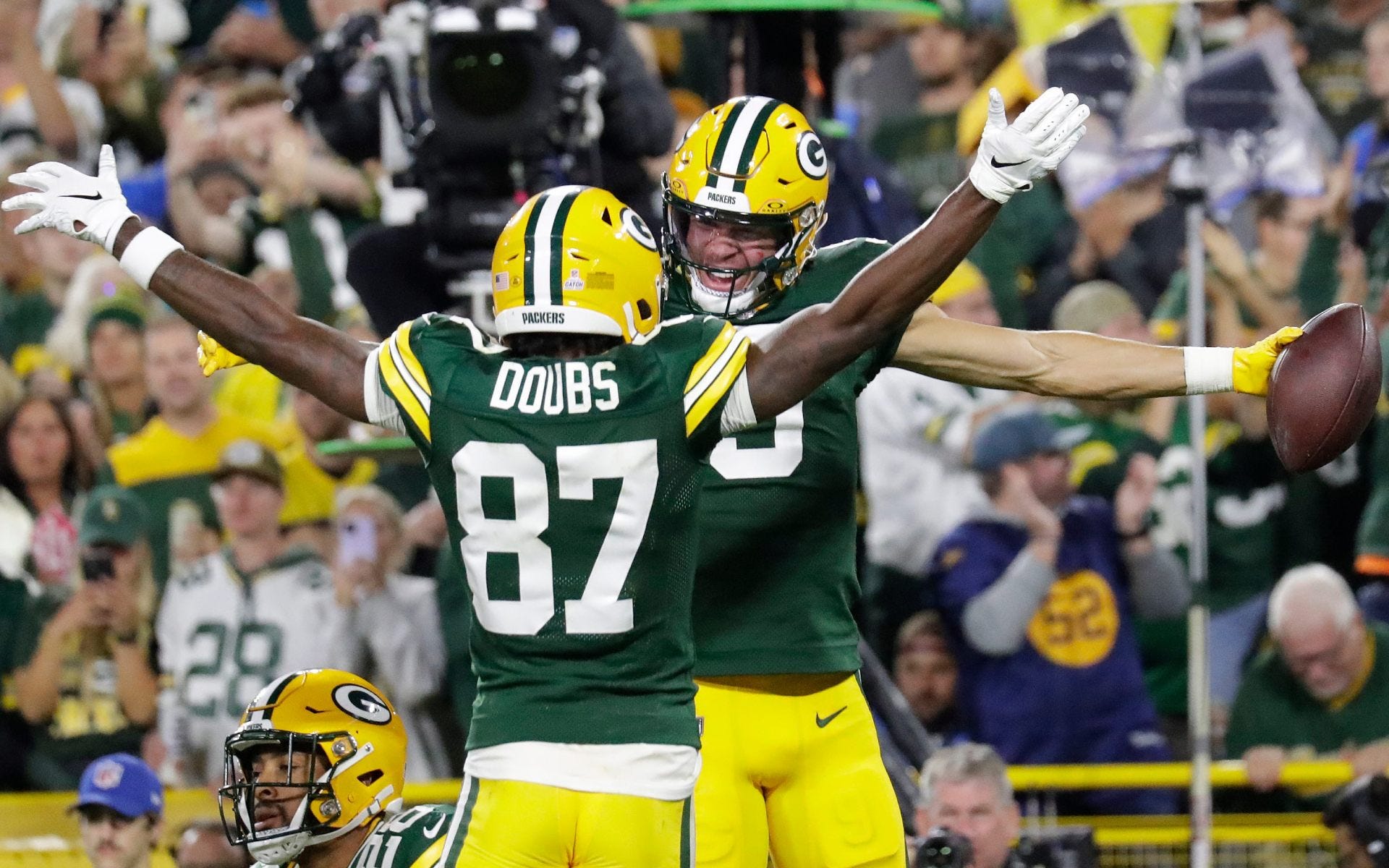 1920x1200 Packers' Romeo Doubs provides reliability at WR throughout 2023 season