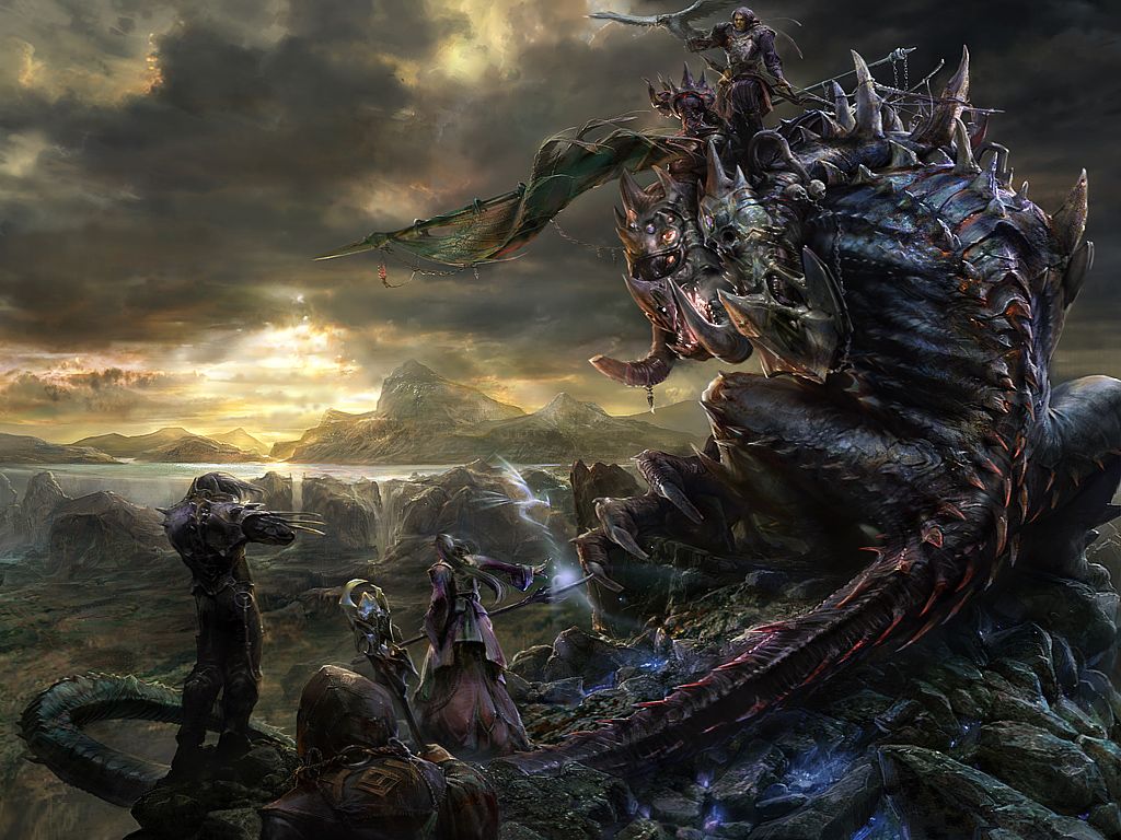 1024x768 The Glorious Dark Fantasy Art And Paintings Of Noah Kh