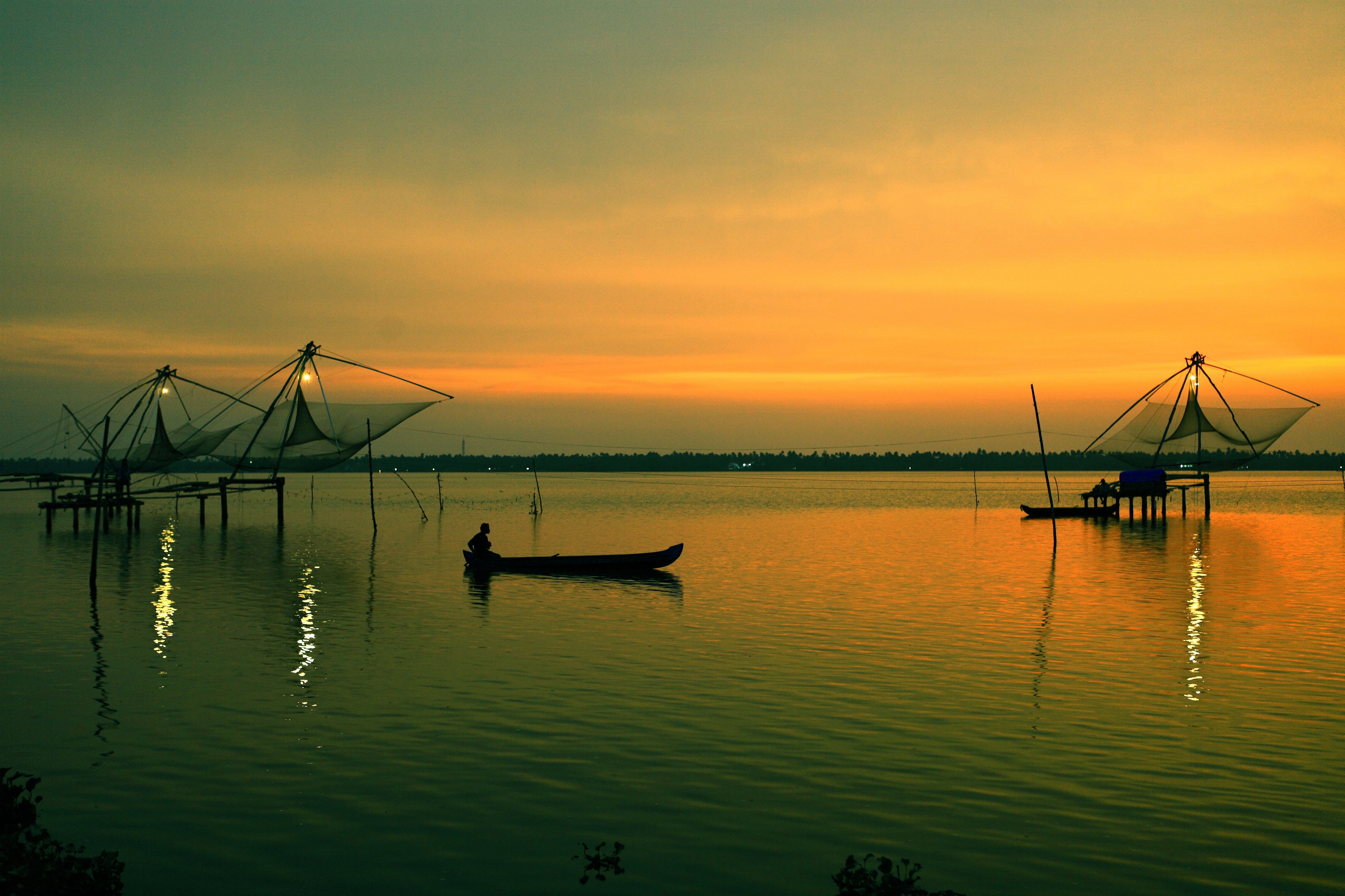 5616x3744 kochi, Kerala, Blues, Back, Water, Lagoons, Sunset, Beach, Ship, Channels, Chinese, Nets, Skyscraper, Water, City, 17 Wallpaper HD / Desktop and Mobile Background