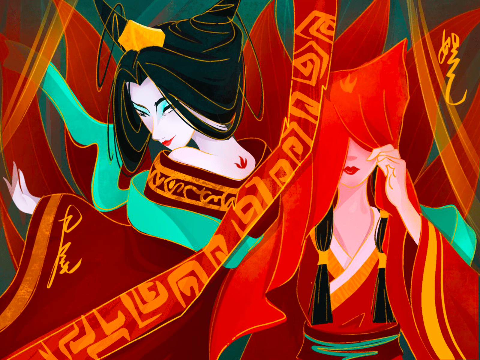 1600x1200 The movie——Jiang Ziya by yalv for RED on Dribbble
