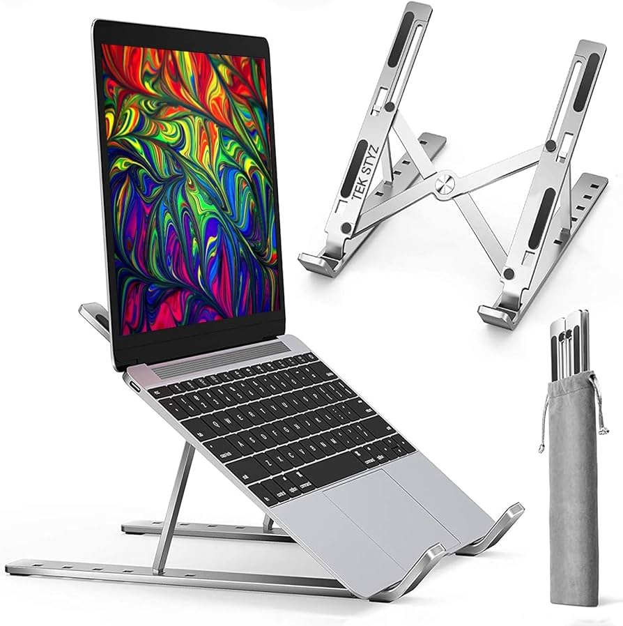 894x898 PRO Stand Compatible with Dell XPS 15 Durable Adjustable Desktop Holder, Portable, up to 21 Screens and 50 pounds! [Silver] : Cell Phones & Accessories