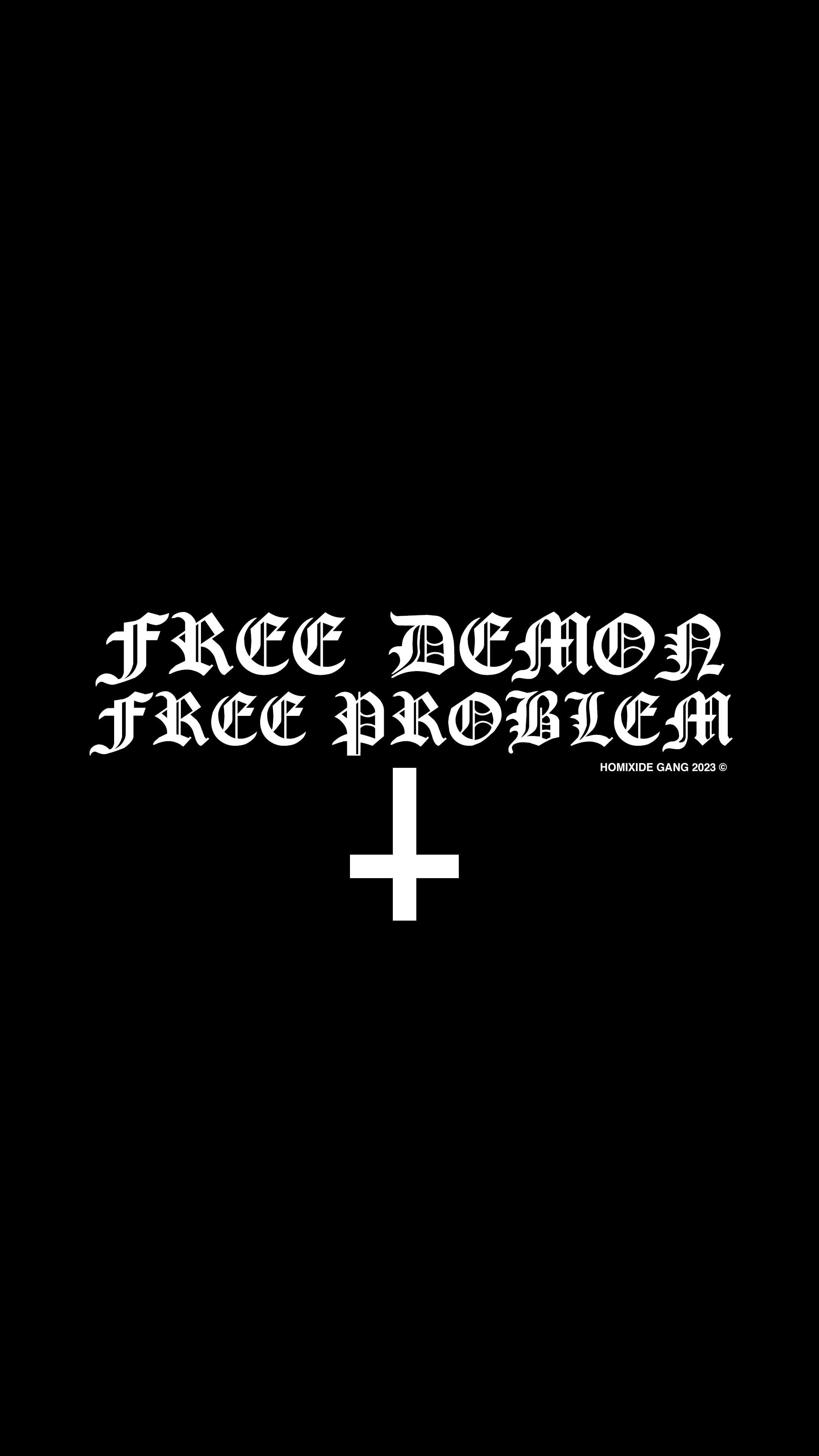 2160x3840 free demon free problem merch wallpaper