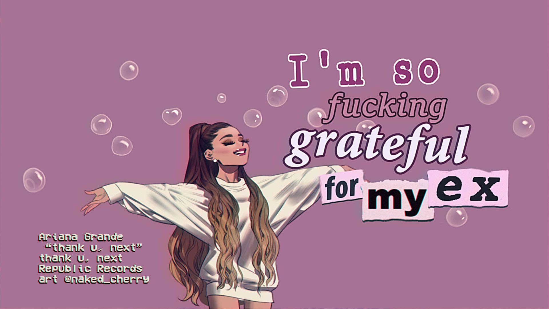 1920x1080 fanmade lyric video thank u, next