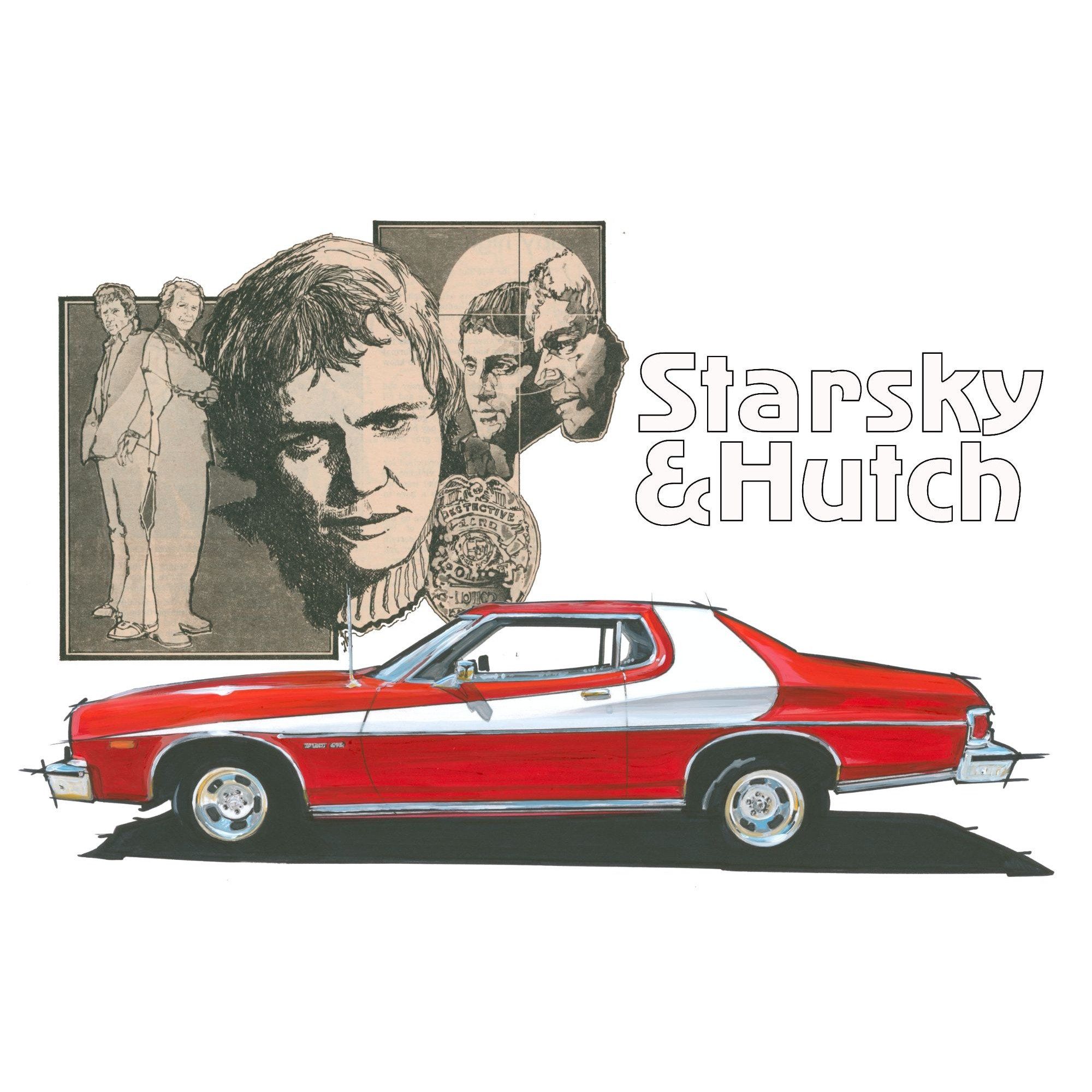 2000x2000 Starsky and Hutch Grand Torino Art Print Poster