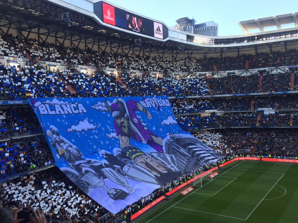 1024x768 Real Madrid fans before the Clásico