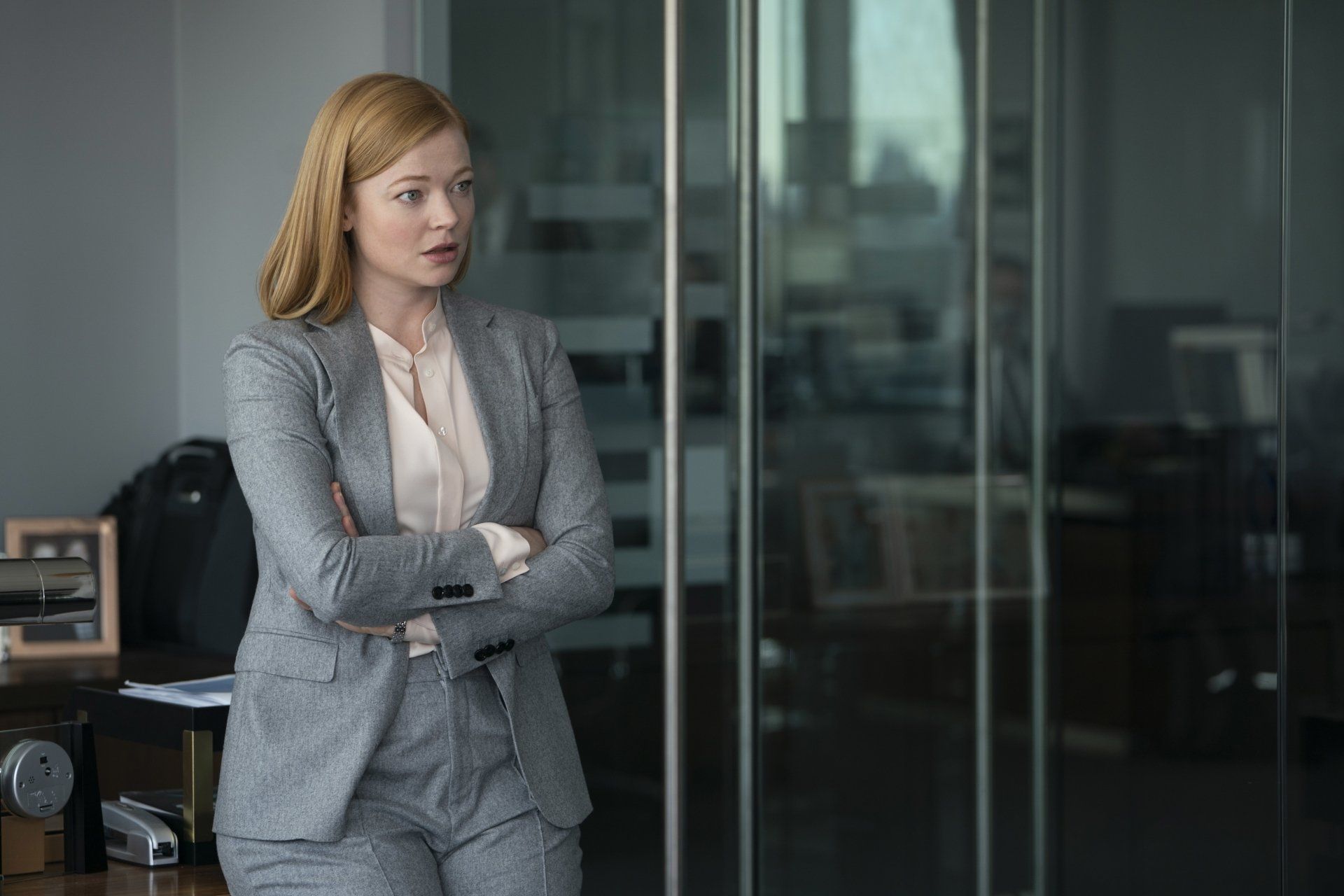 1920x1280 Download Sarah Snook TV Show Succession 4k Ultra HD Wallpaper