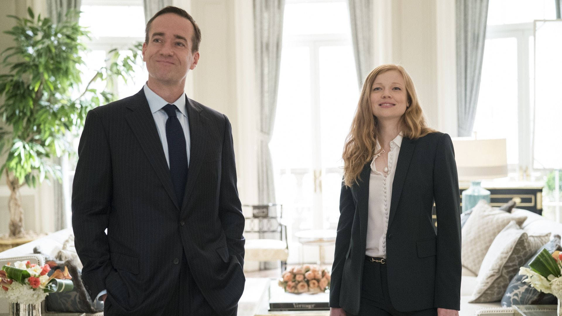 1920x1080 Download Succession Smiling Tom And Shiv Wallpaper