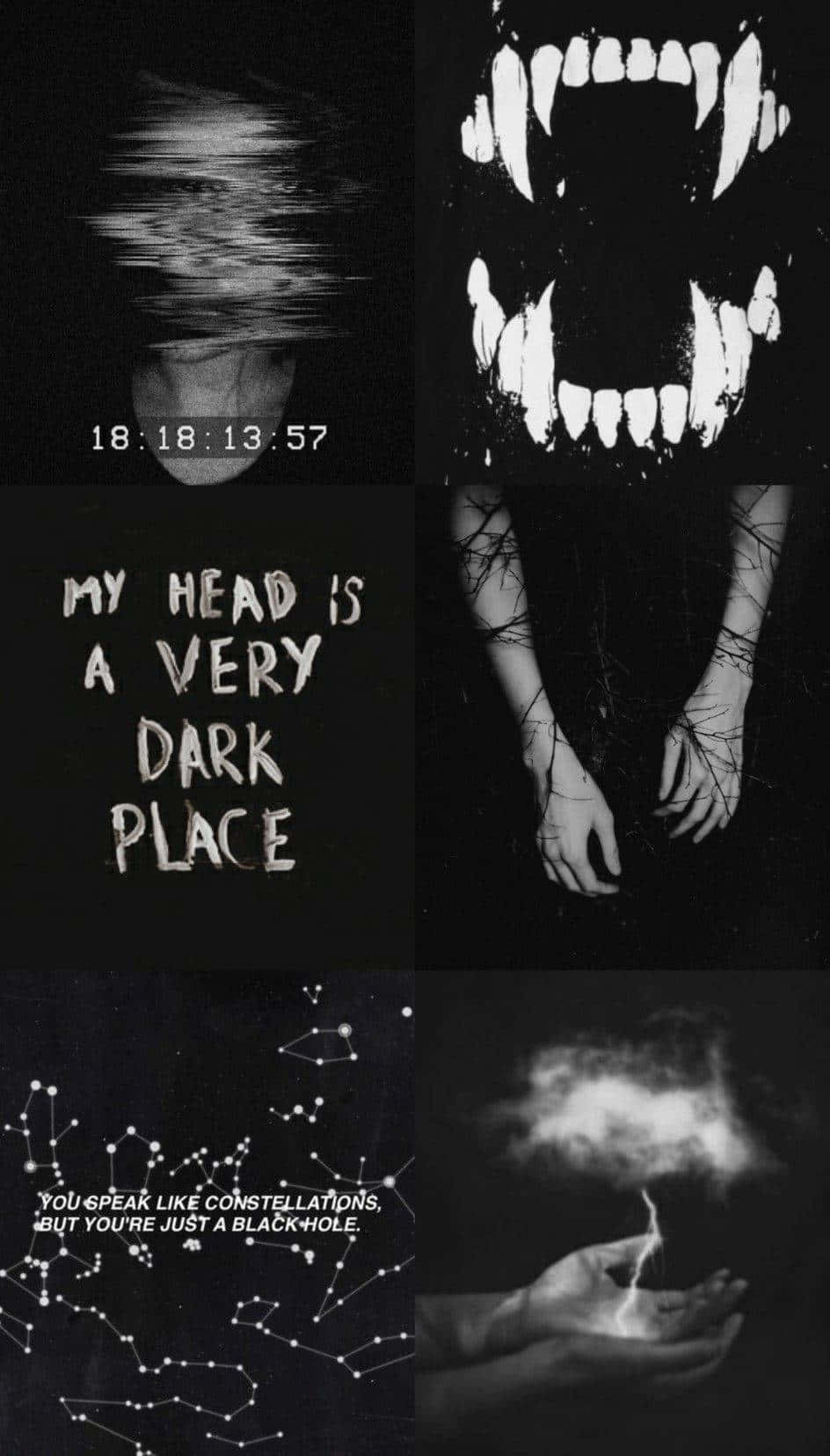 944x1655 Download Creepy Aesthetic Collage Wallpaper