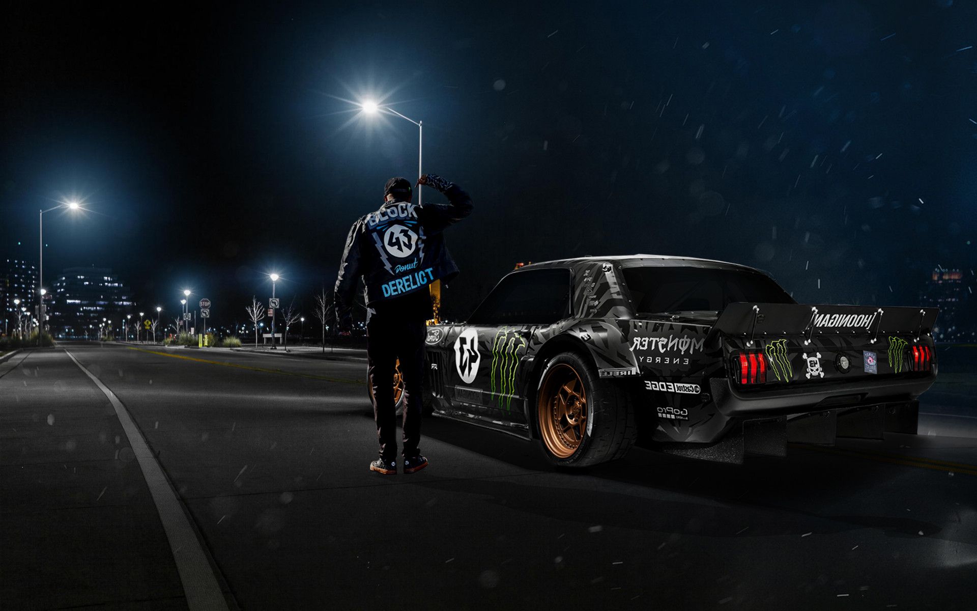 1920x1200 Night Car Wallpaper