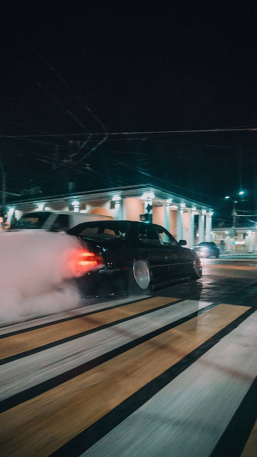 850x1511 Download Drifting JDM Cars At Night Wallpaper