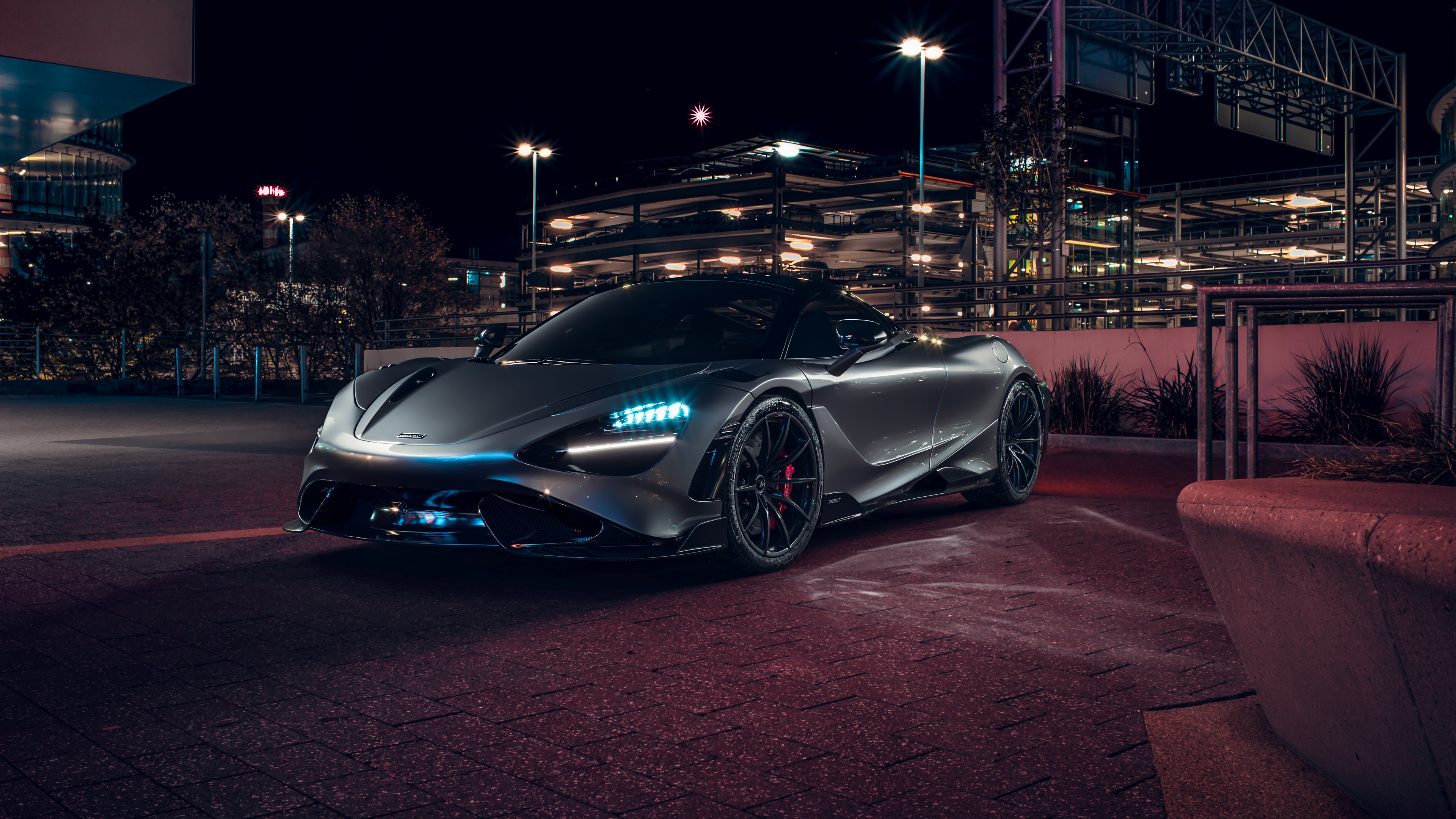 3840x2160 McLaren 765LT Night 4K HD Cars Wallpaper