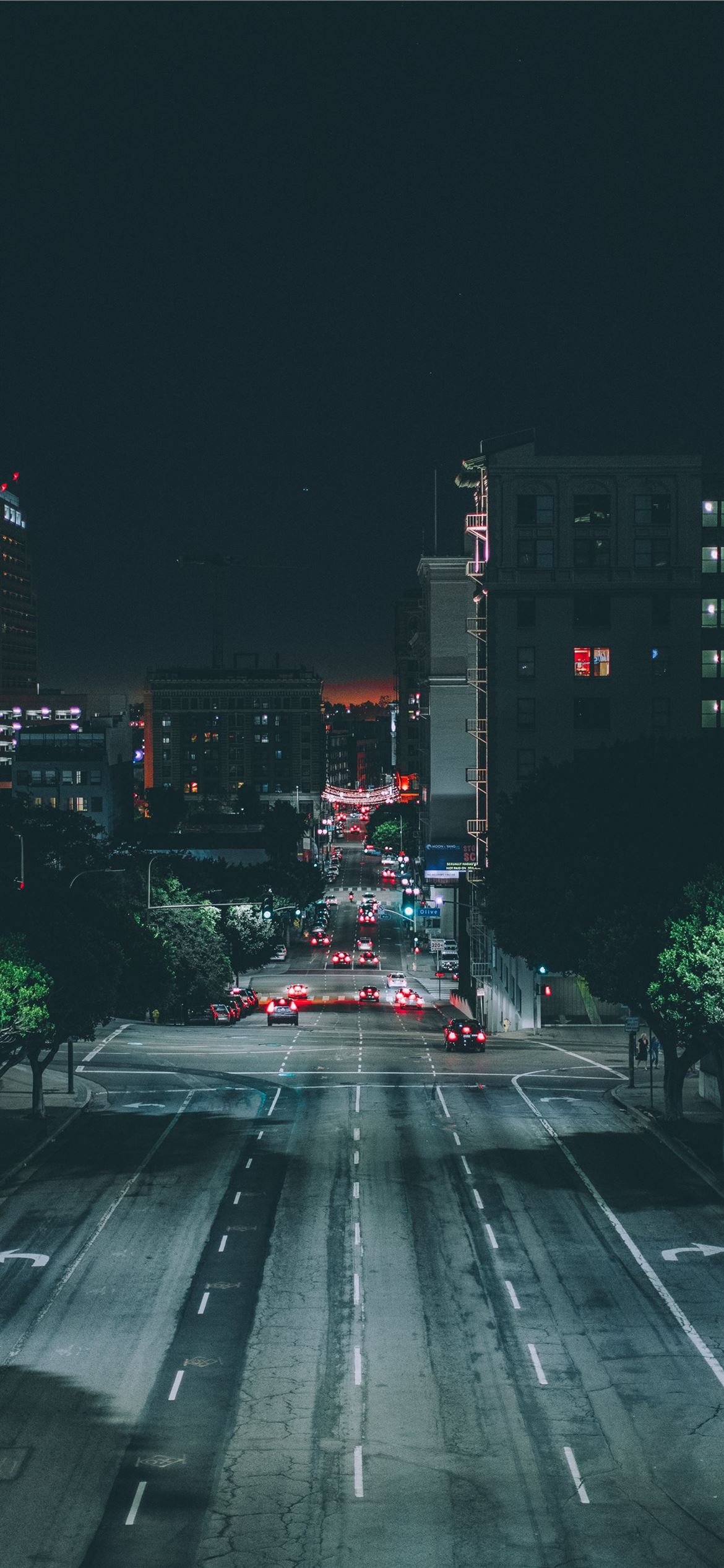 1170x2532 cars on gray asphalt road during nighttime iPhone 12 Wallpaper Free Download