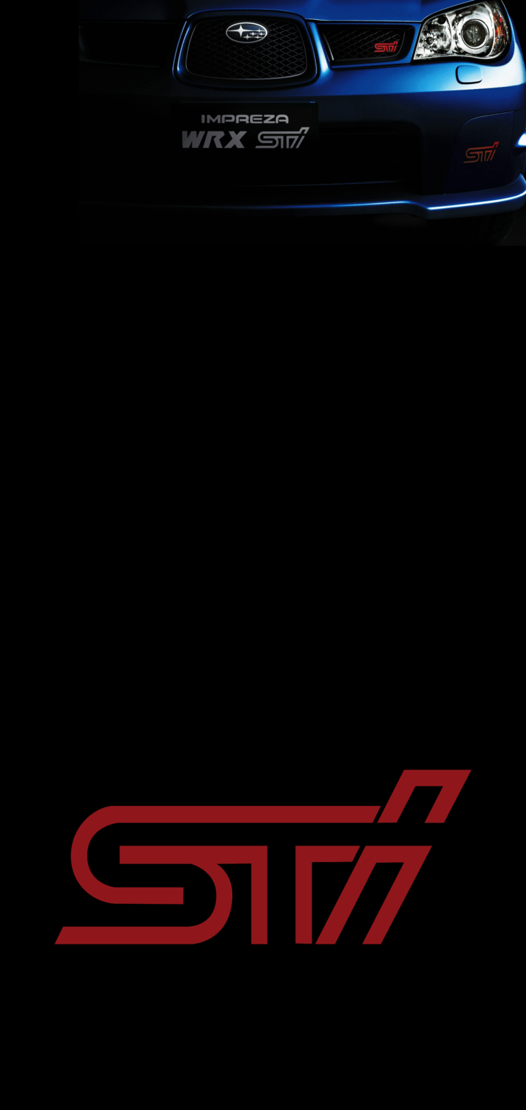 768x1621 Subaru STI Galaxy S10 Hole Punch Wallpaper