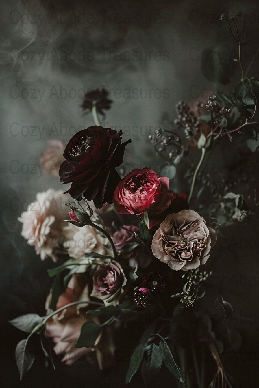 896x1344 Flower Wallpaper Dramatic