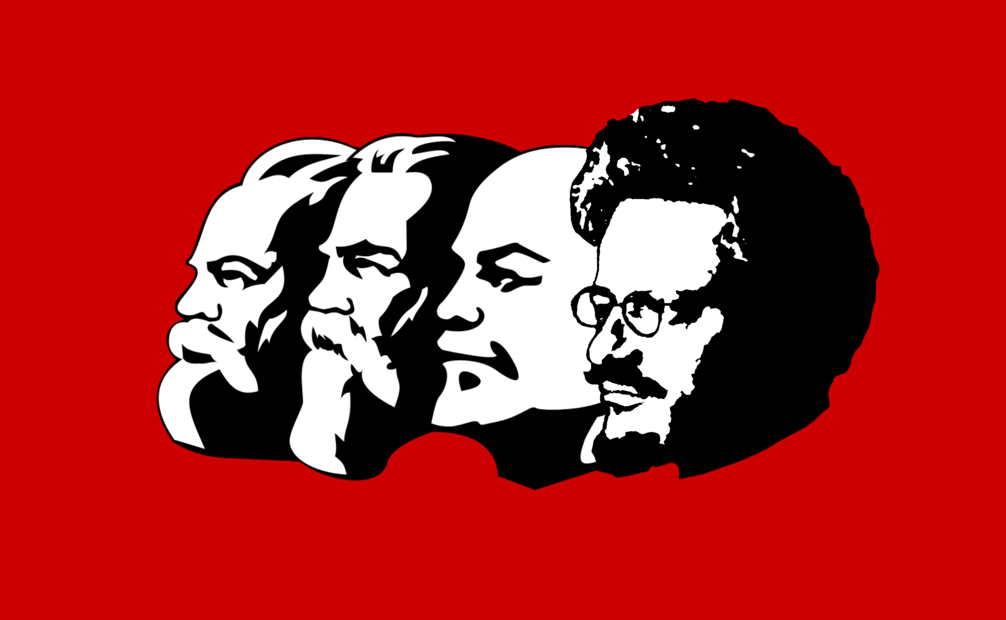 3500x2160 Flag and emblem of Trotskyism