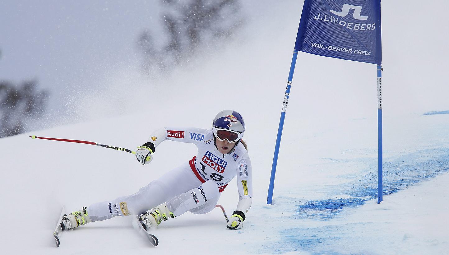 1444x820 Skiing: Austria's Anna Fenninger Upstages American Favourite Lindsey Vonn In Super G. The Straits Times