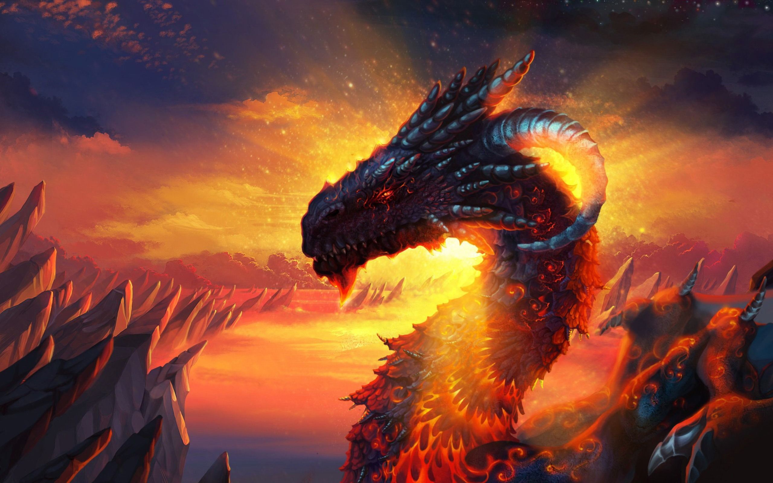 2560x1600 Chinese Dragon Dragon Theme Artistic Design Wallpaper