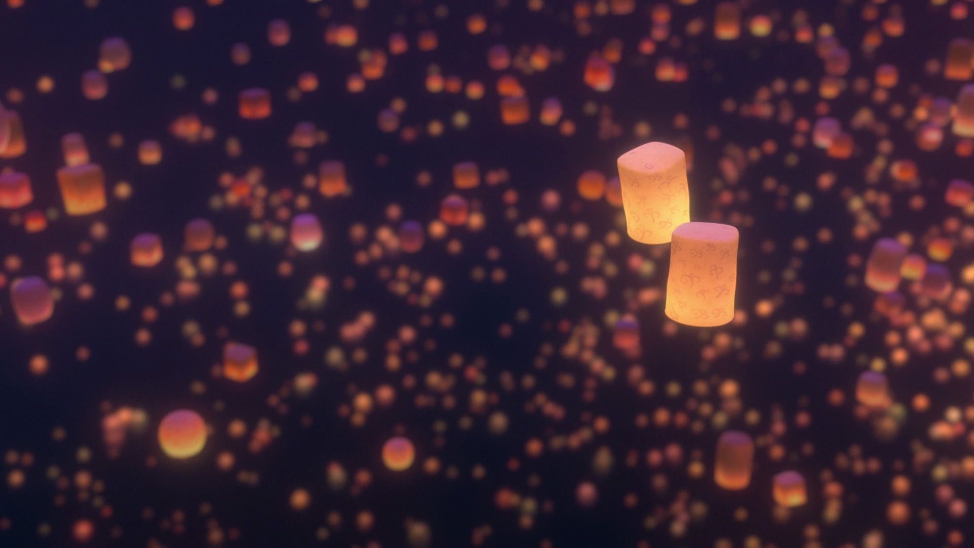 1920x1080 Tangled Lanterns Wallpaper