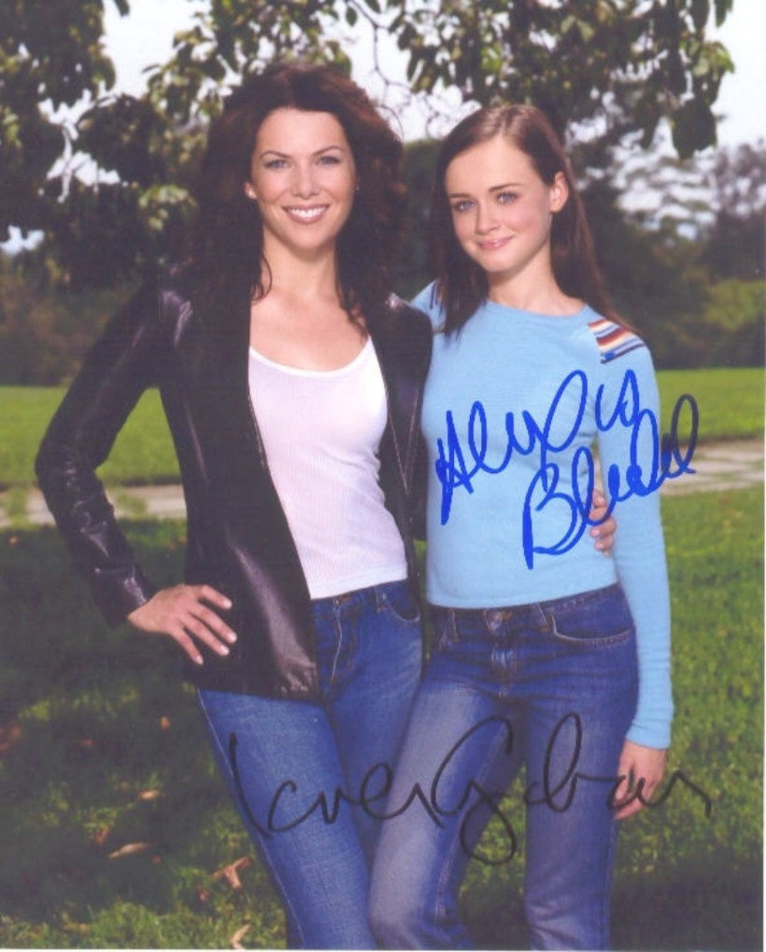 1080x1343 Gilmore Girls Alexis Bledel & Lauren Graham Autograph Reprint Photo LOOK Signed Autograph