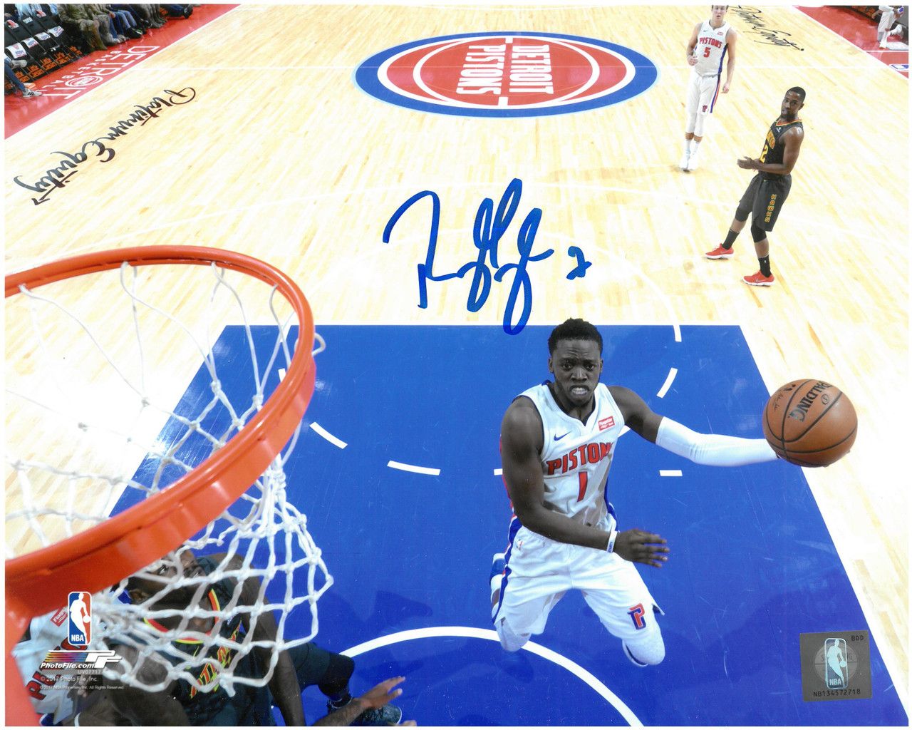1280x1024 Reggie Jackson Autographed Detroit Pistons 8x10 Photo City Sports