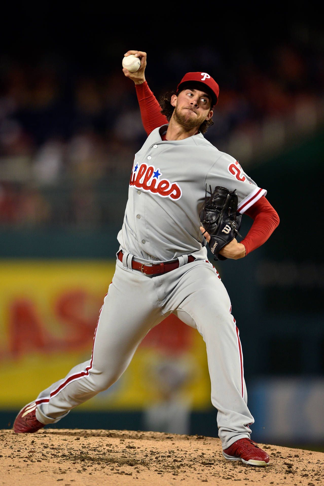 1278x1920 Download Aaron Nola Throwing Ball Wallpaper