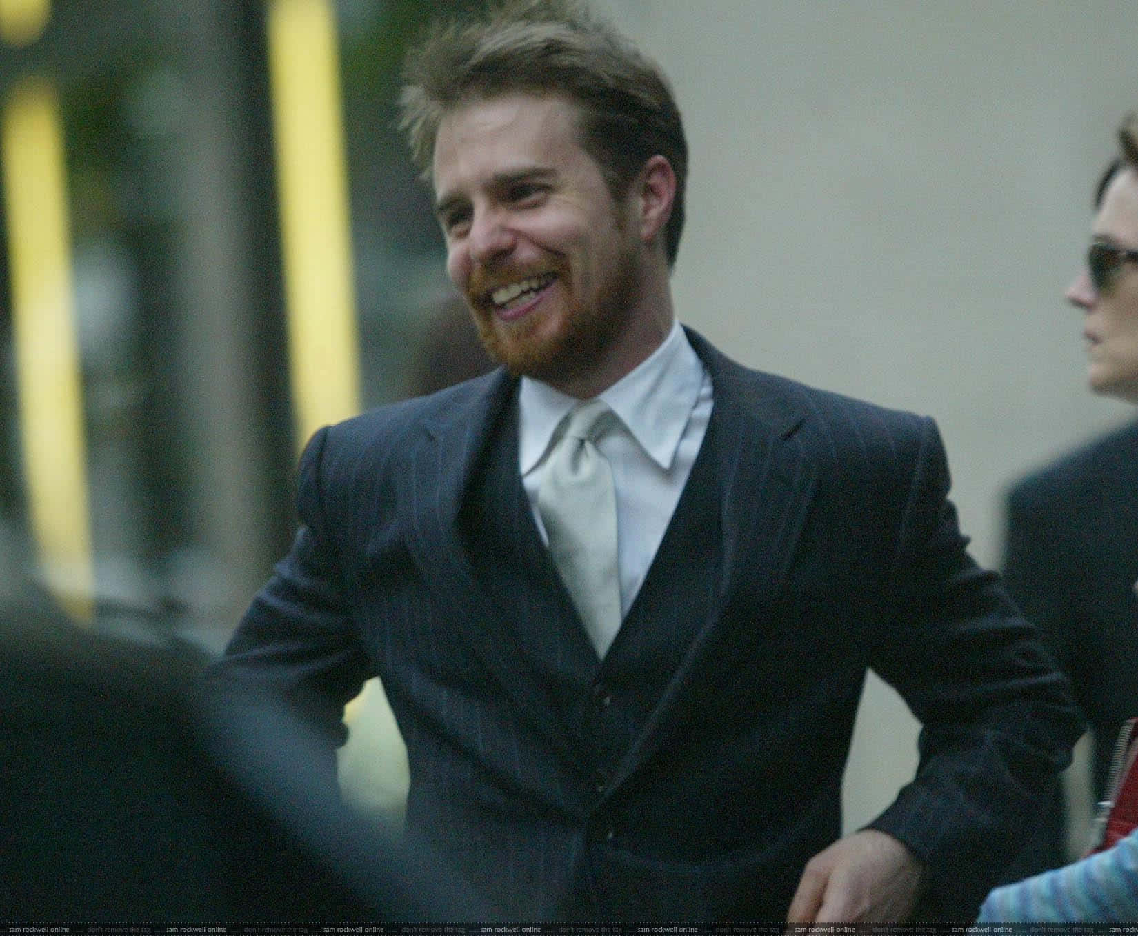 1650x1357 Download Sam Rockwell Laughing Candid Photography Wallpaper