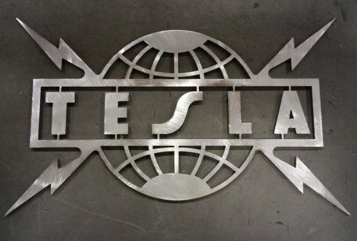 1200x810 TESLA Unique Metal Sign Logo Emblem American Rock Band Cool Item Check it Out