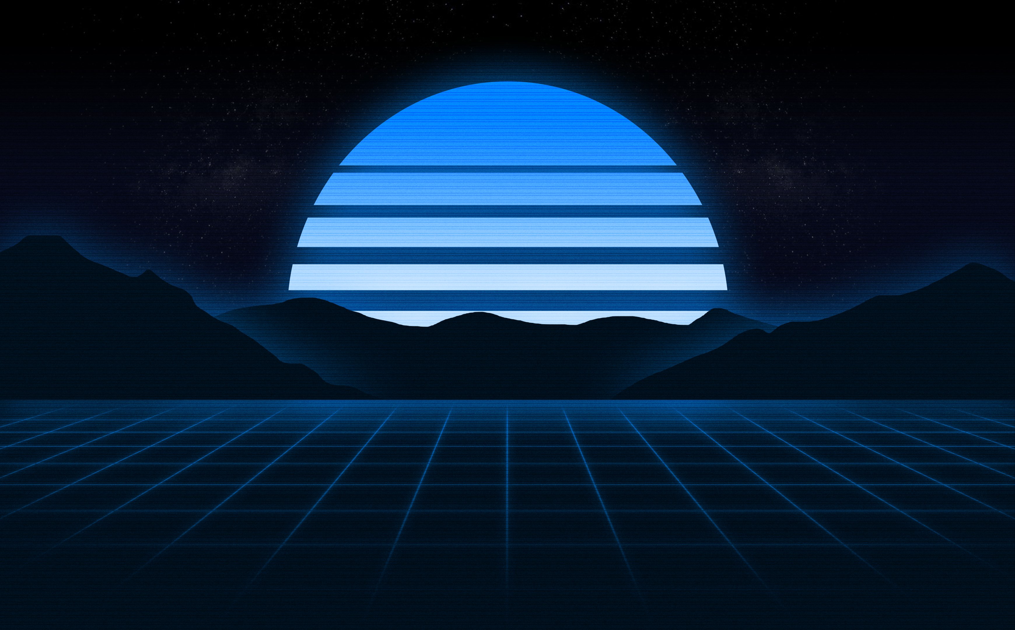 3480x2160 Blue Aesthetic Wallpaper and Background