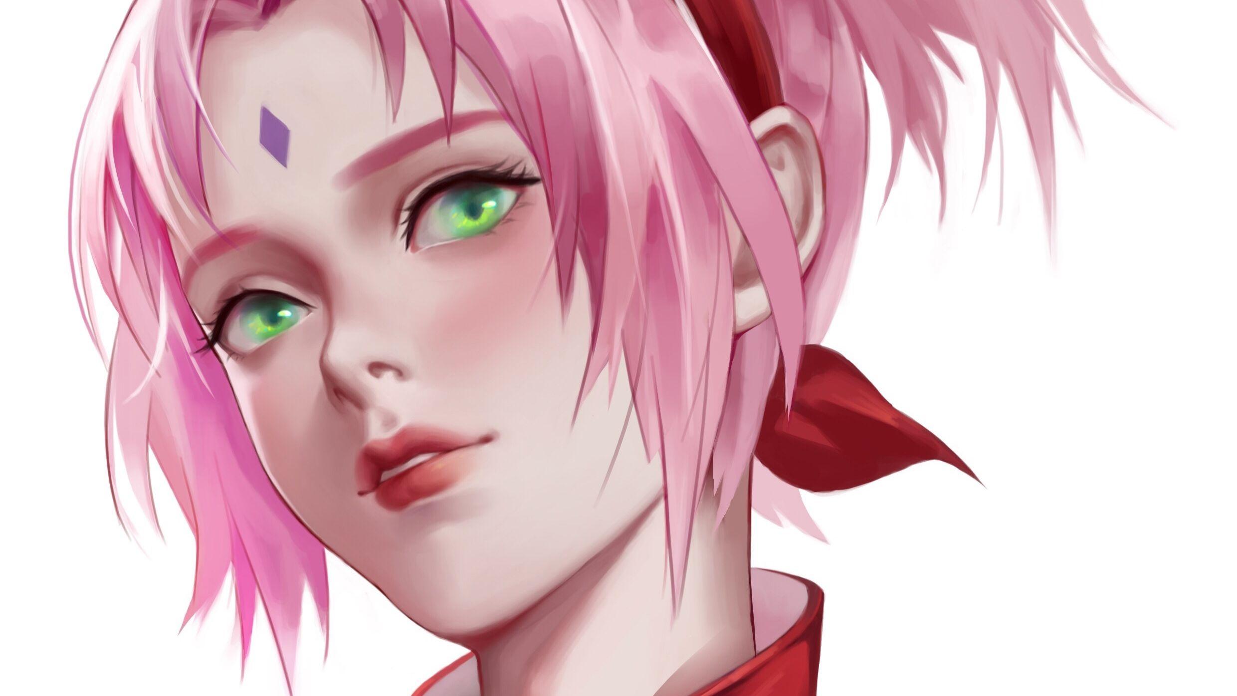 2480x1396 Anime Naruto Sakura Haruno City Sunset HD Wallpaper Background