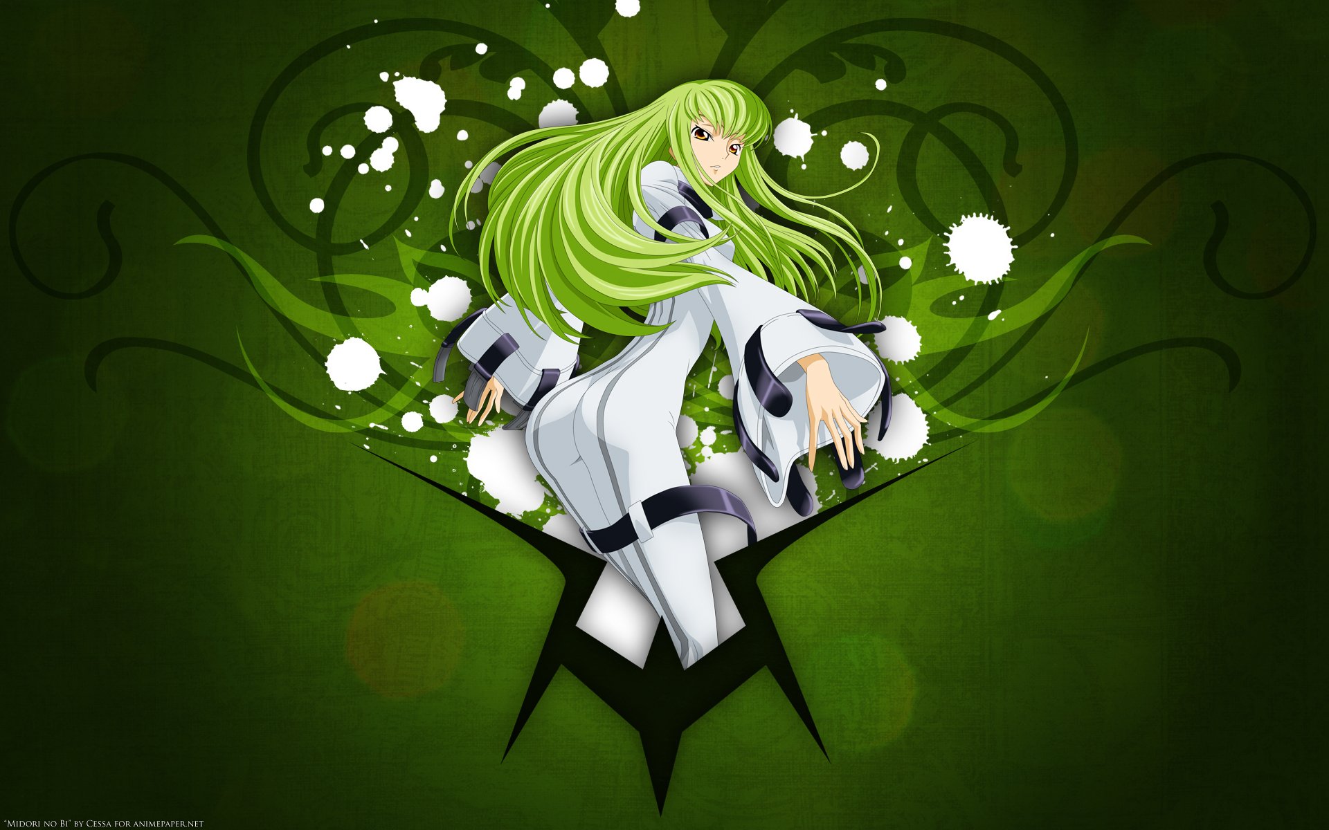 1920x1200 Wallpaper green, Code Geass, long hair for mobile and desktop, section прочее, resolution 1920x1200