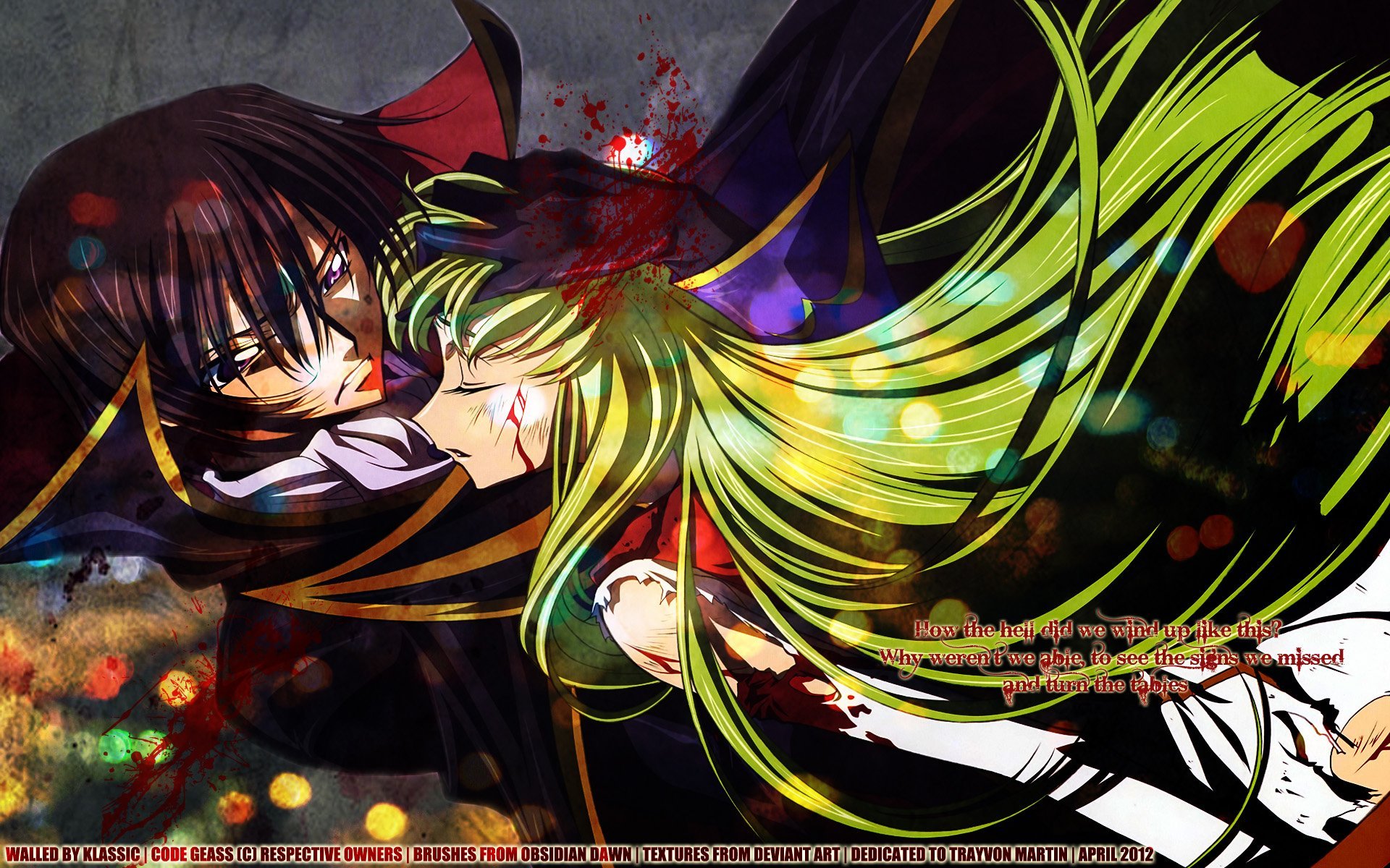 1920x1200 Download Lelouch Lamperouge C.C. (Code Geass) Anime Code Geass HD Wallpaper