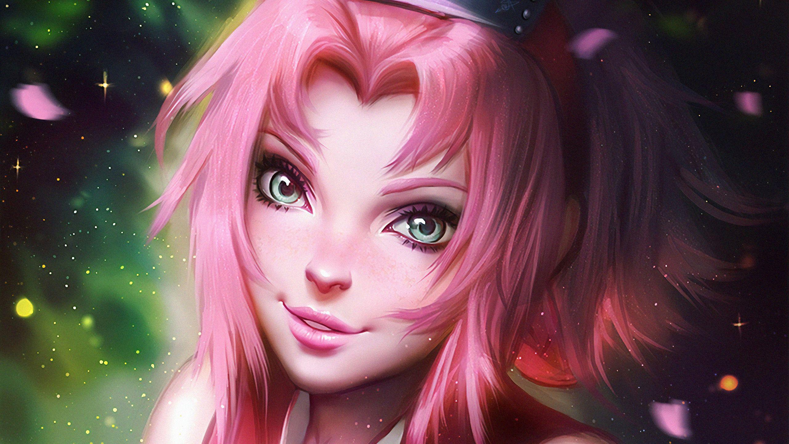 2560x1440 Sakura Haruno Wallpaper HD