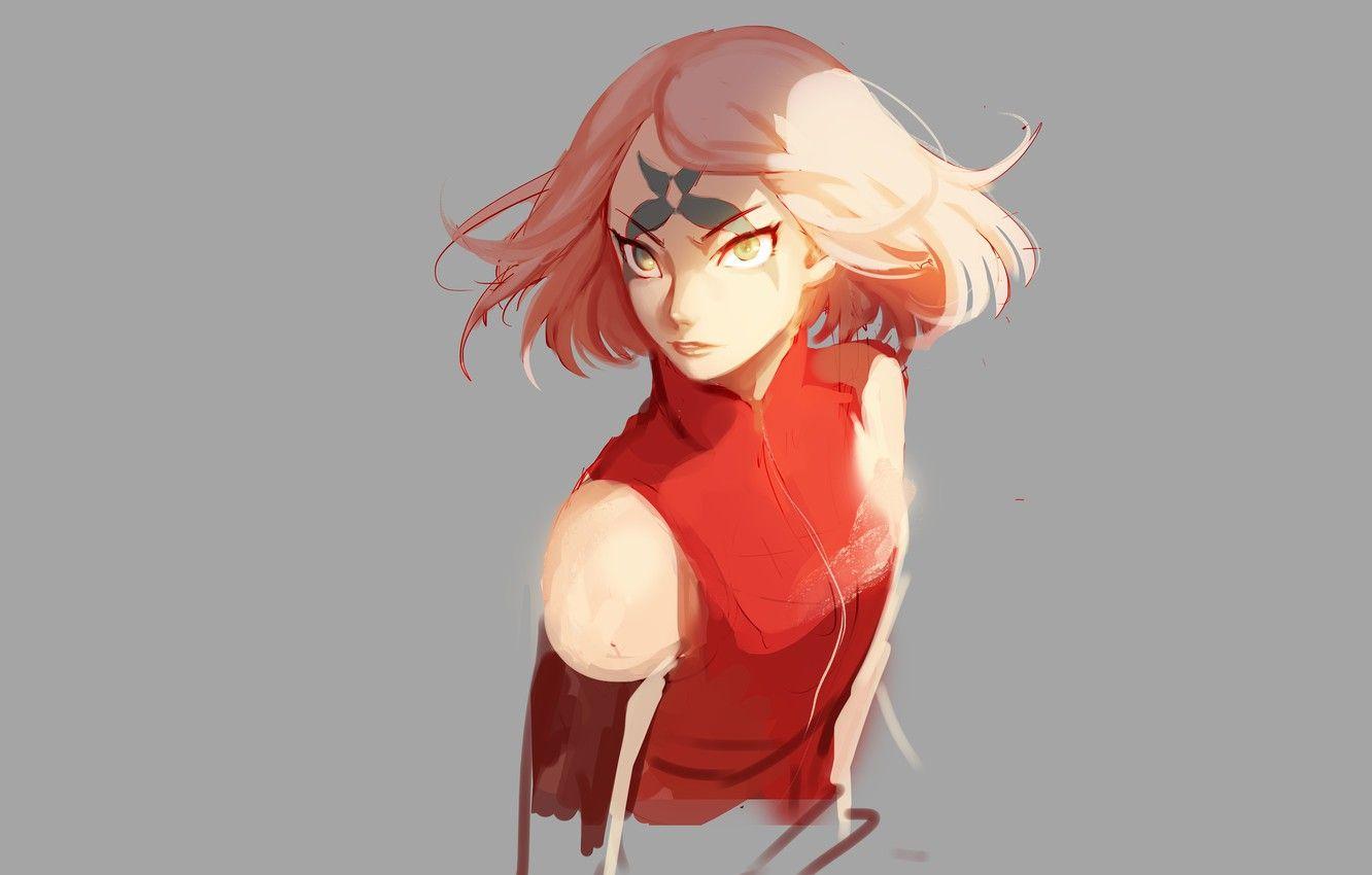 1332x850 Photo Wallpaper Girl, Anime, Art, Naruto, Sakura Haruno