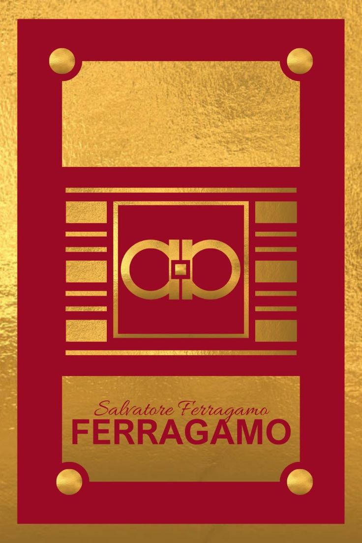 736x1104 FERRAGAMO ICONIC GANCINI LOGO POSTER DESIGN