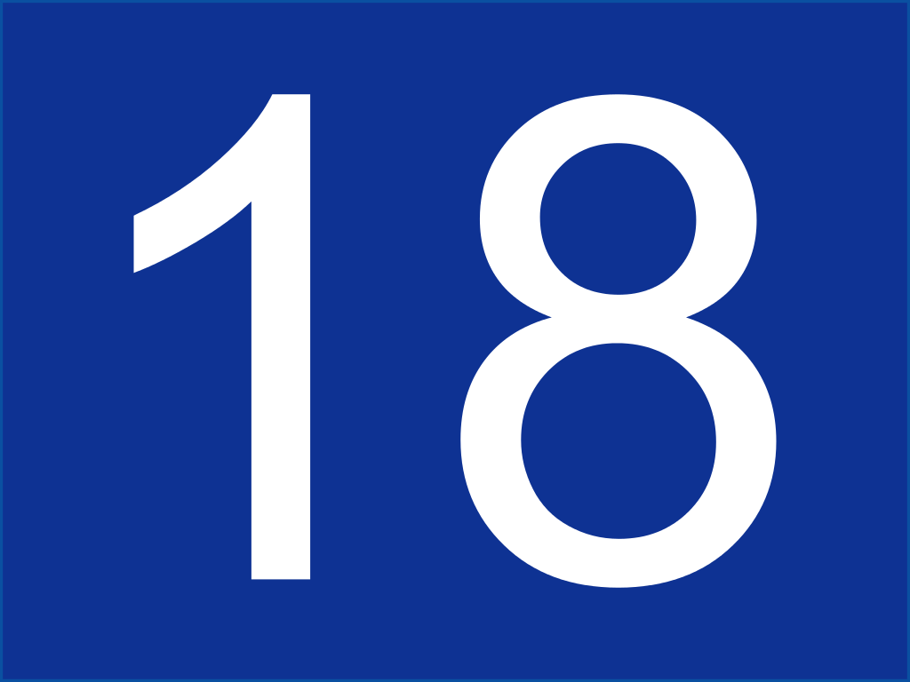 1024x768 Number 18 Wallpaper