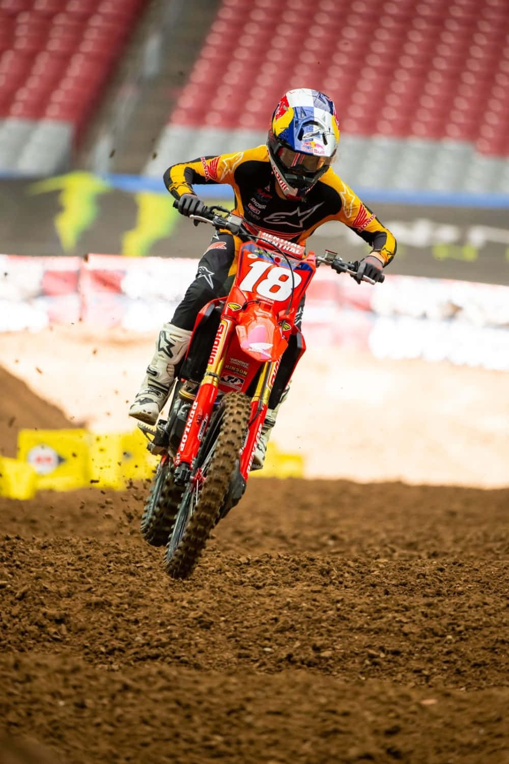 1000x1500 Download Motocross Racer Number18 Action Wallpaper
