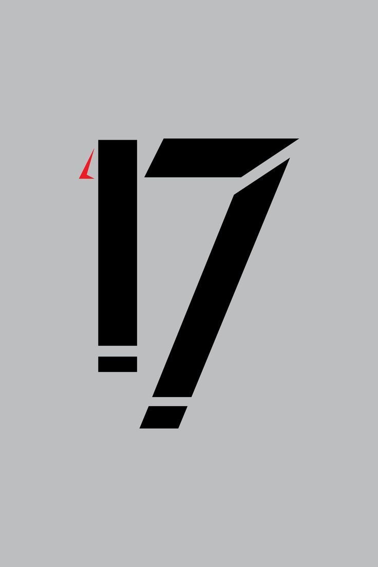 736x1104 LOGO NUMBER LETTER 17 COLOR BLACK RED BACKGROUND. VECTOR TEMLATES