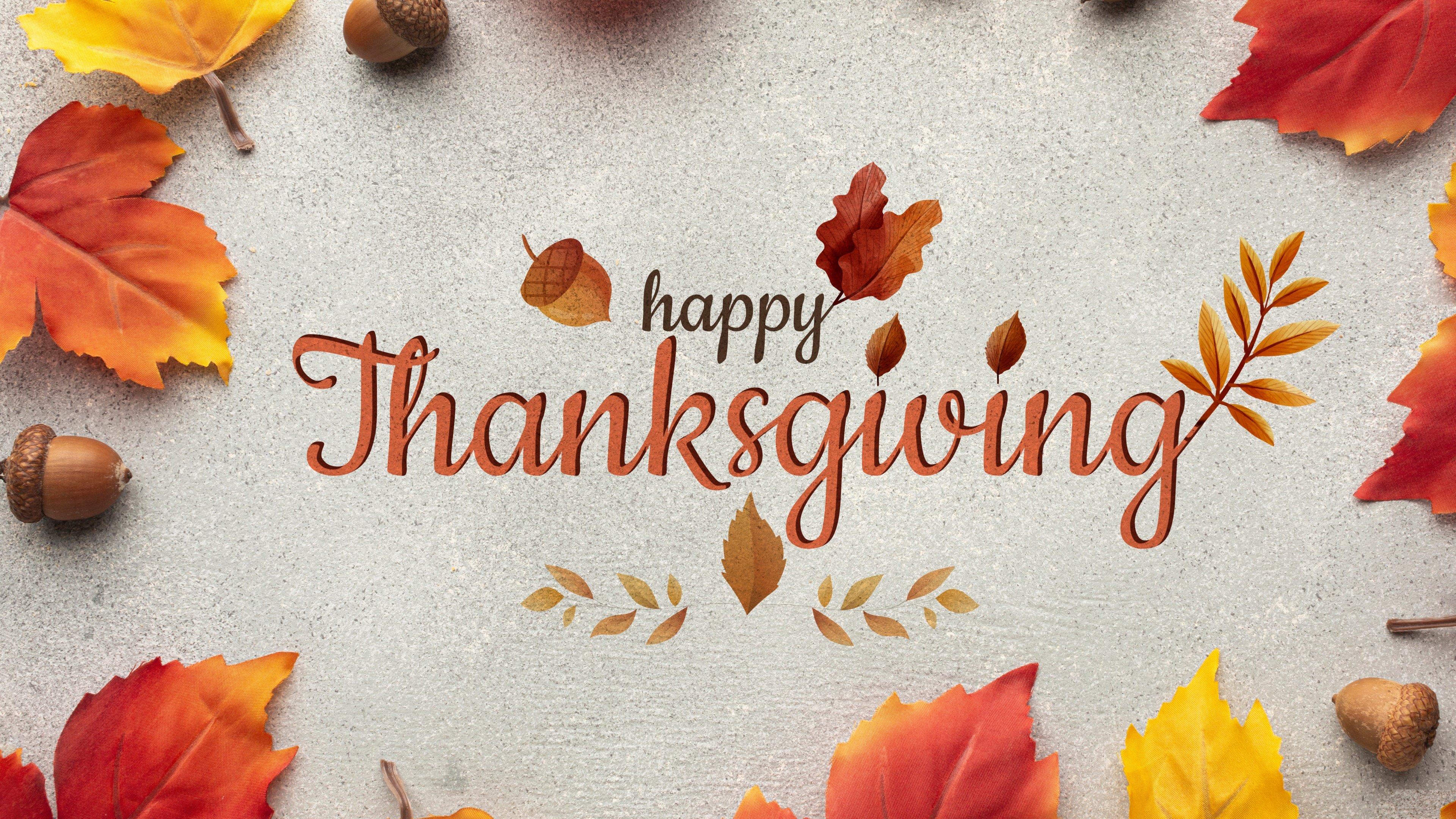 3840x2160 Happy Thanksgiving Wallpaper 4K, 5K, Thanksgiving Day