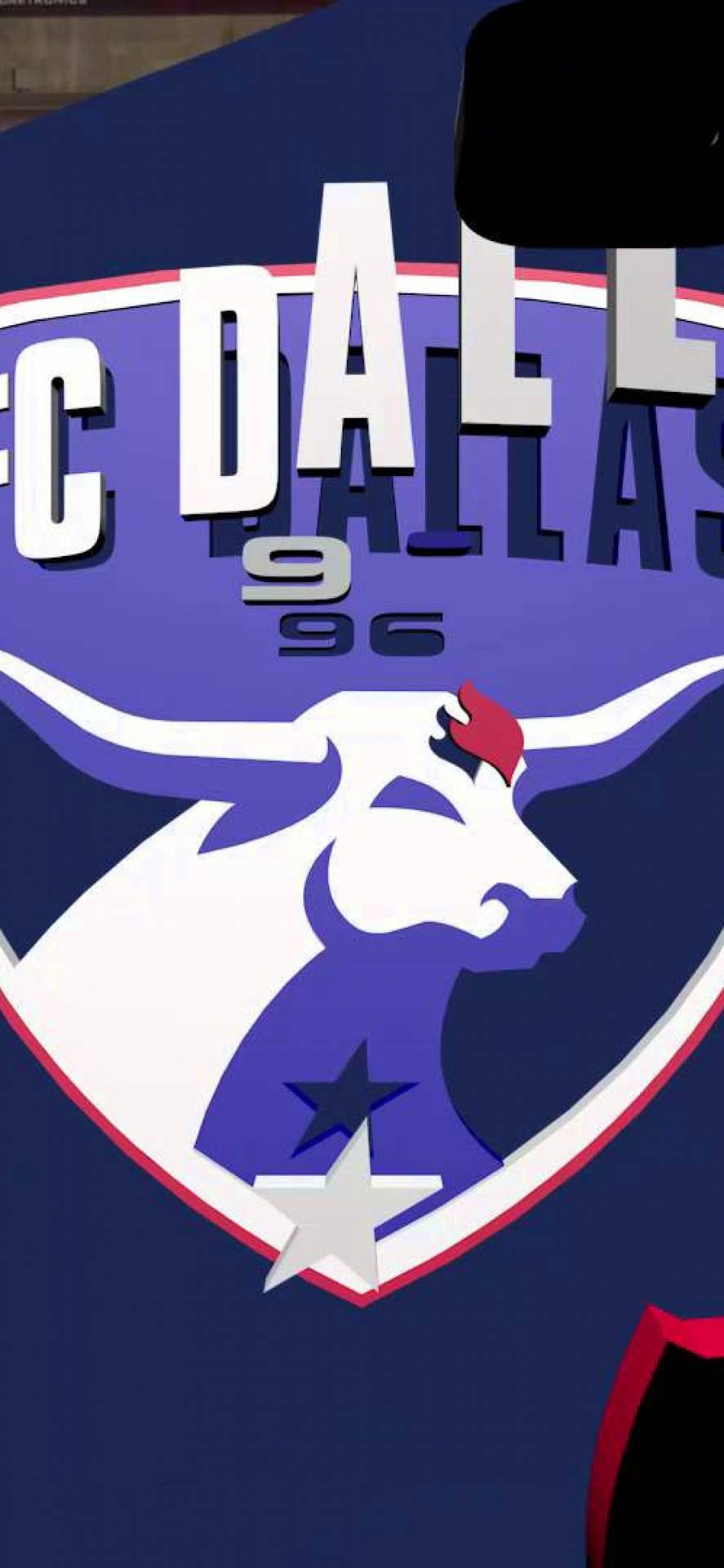 887x1920 Download Fc Dallas Cropped Logo Wallpaper