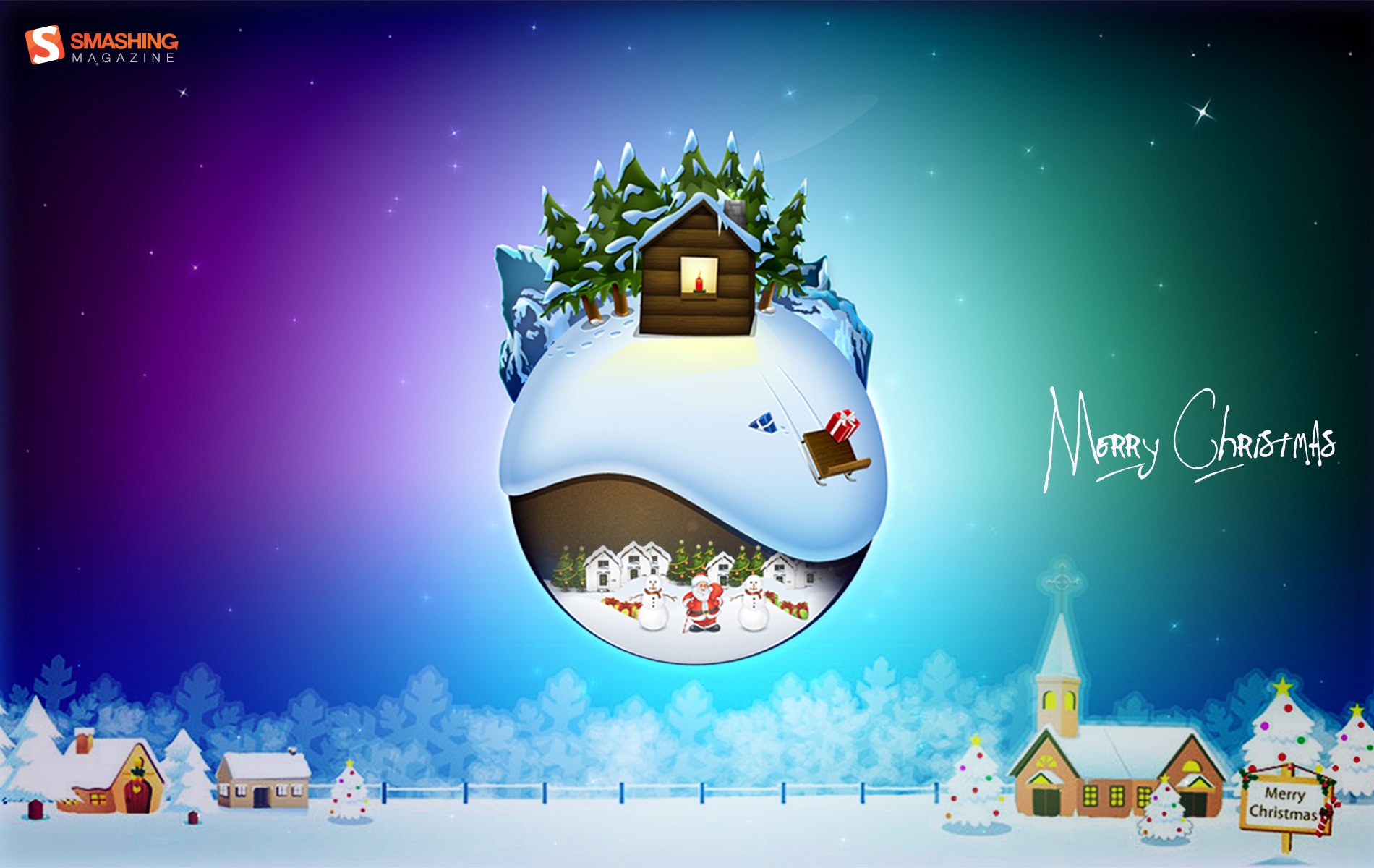 1900x1200 Desktop Wallpaper Calendar: December 2011