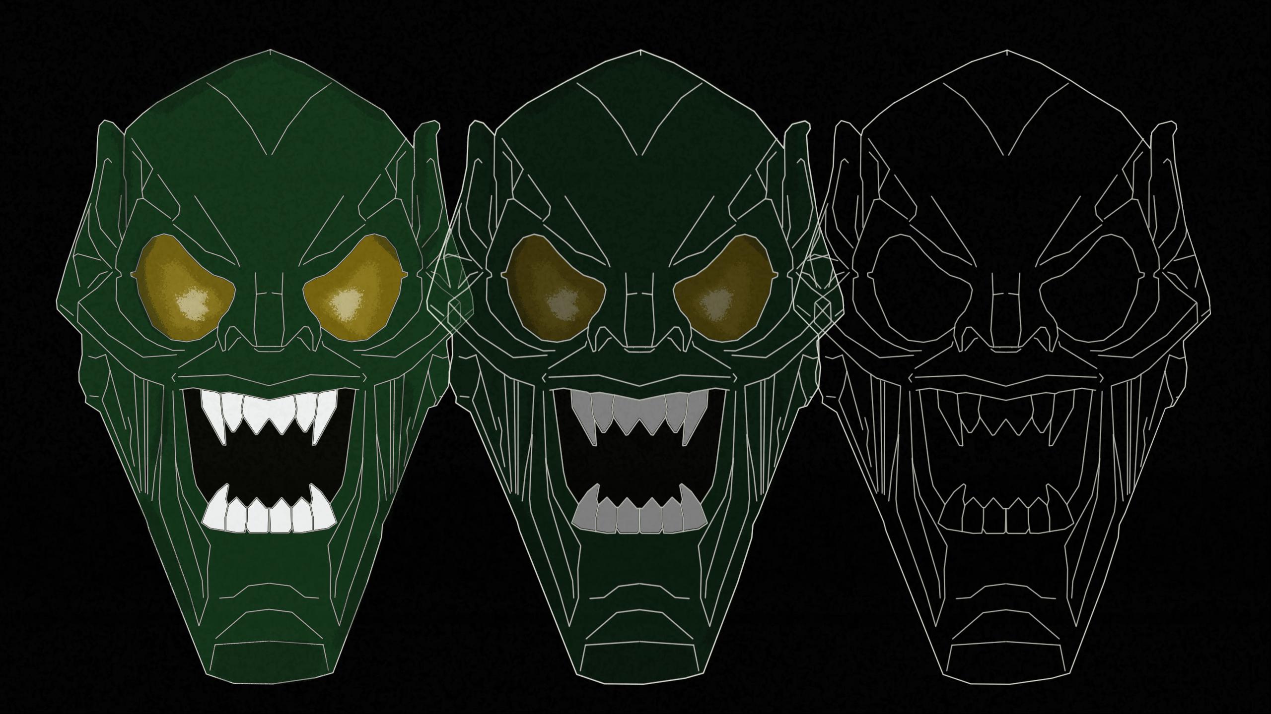 2560x1440 Green Goblin desktop background I made using Photohop