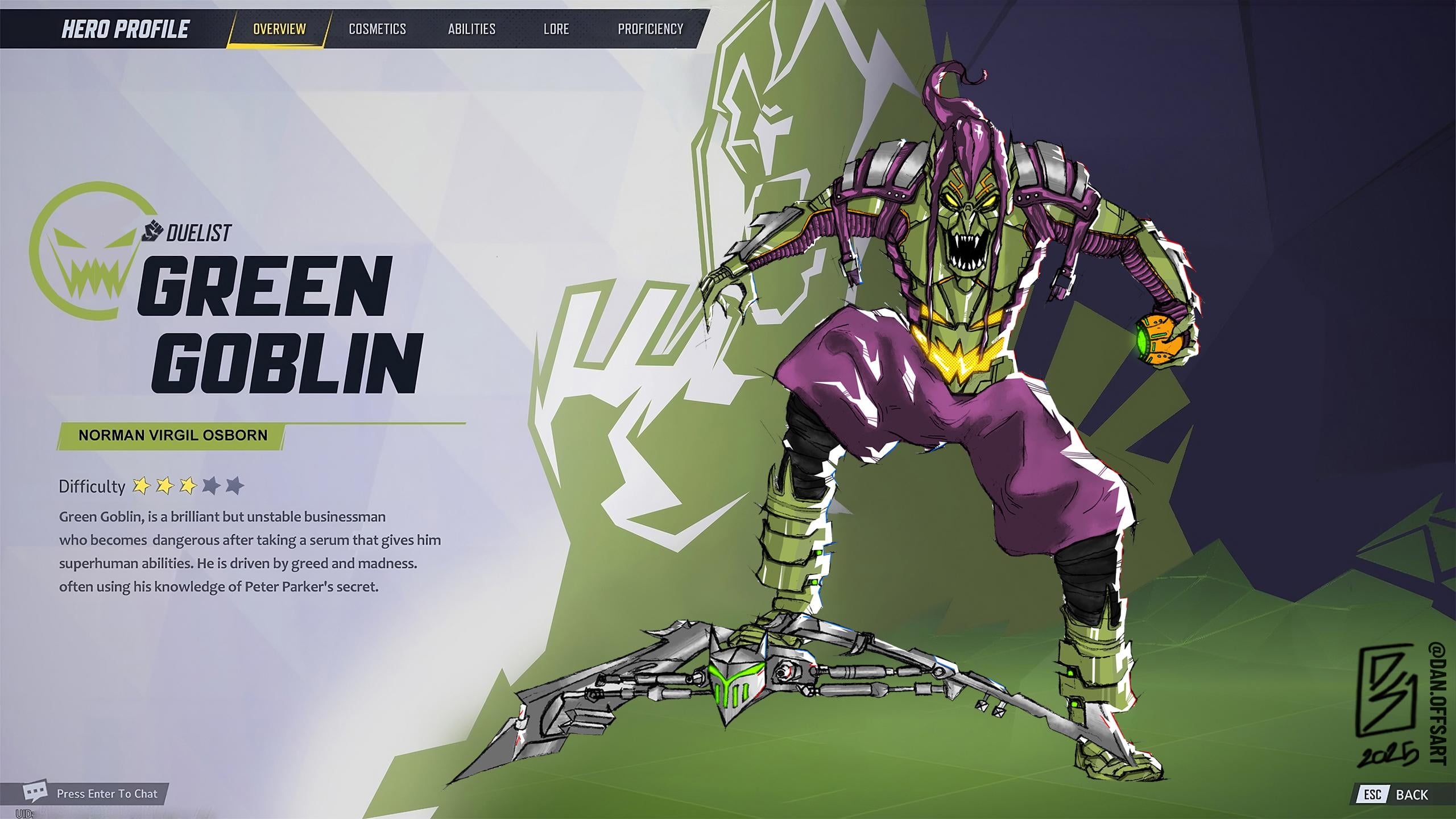 2560x1440 My Green Goblin concept design. How would he look like in Marvel Rivals style