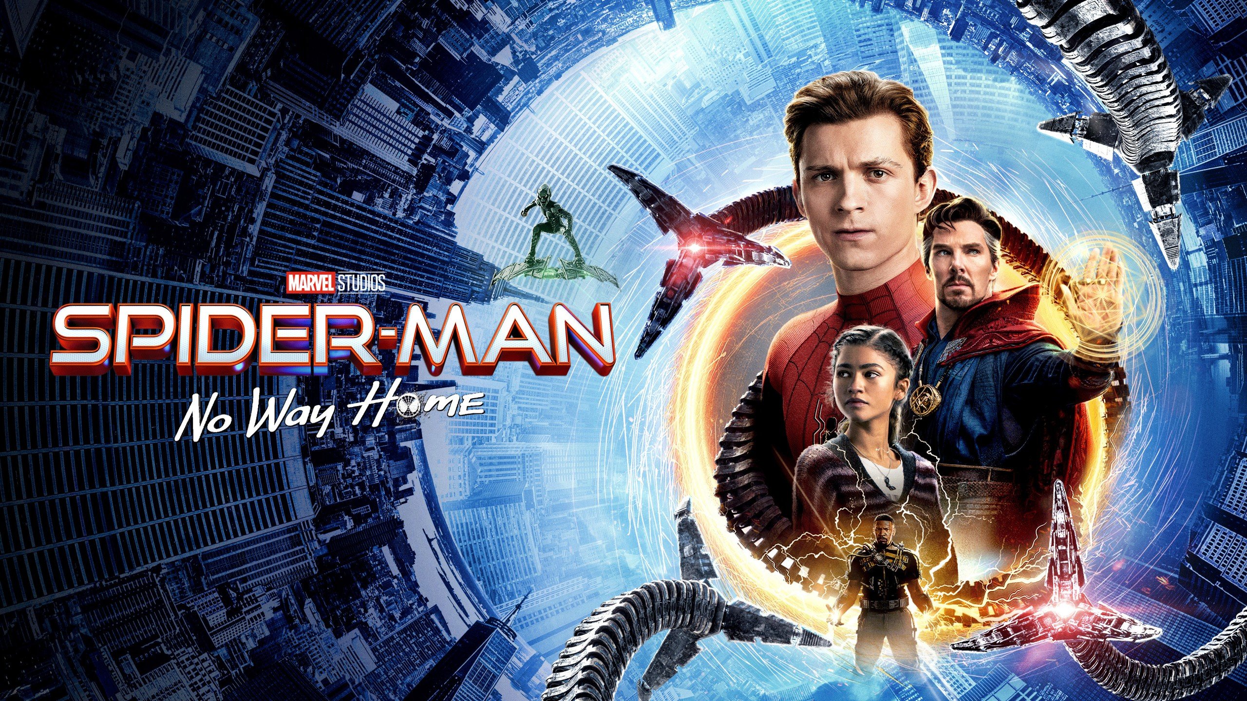 2560x1440 Benedict Cumberbatch Doctor Strange Electro Green Goblin Jamie Foxx Marvel Comics 4K HD Spider Man No Way Home Wallpaper