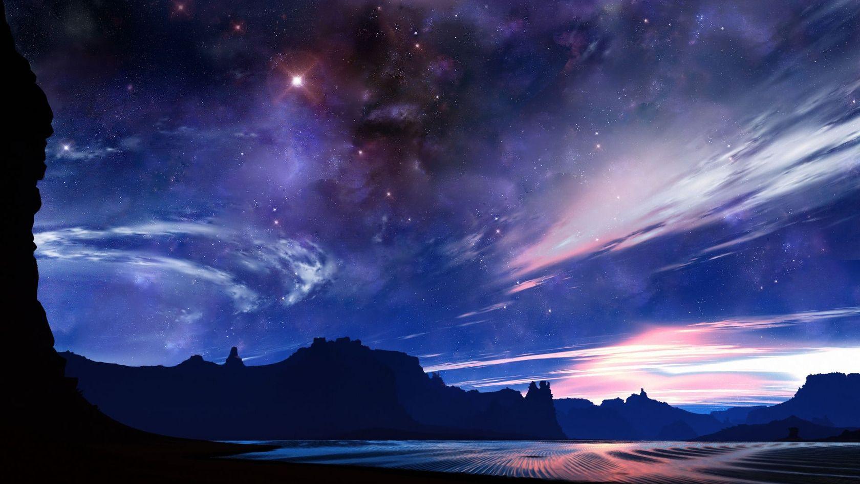 1680x945 Desert Night Sky High Definition HD Wallpaper Other