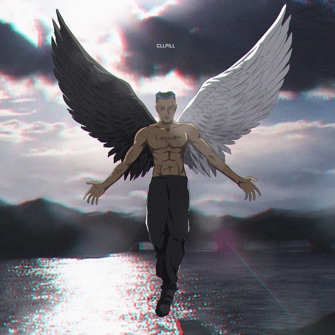 1080x1080 XXXTentacion Angel Wings Wallpaper
