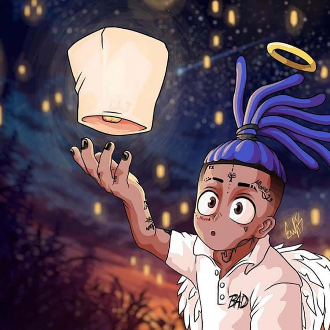 1080x1080 Download Cute Cartoon Xxxtentacion PFP Wallpaper