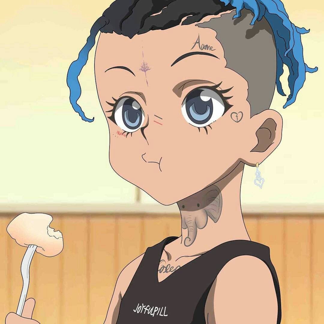 1080x1080 Download Xxxtentacion Anime Elephant Tattoo Wallpaper