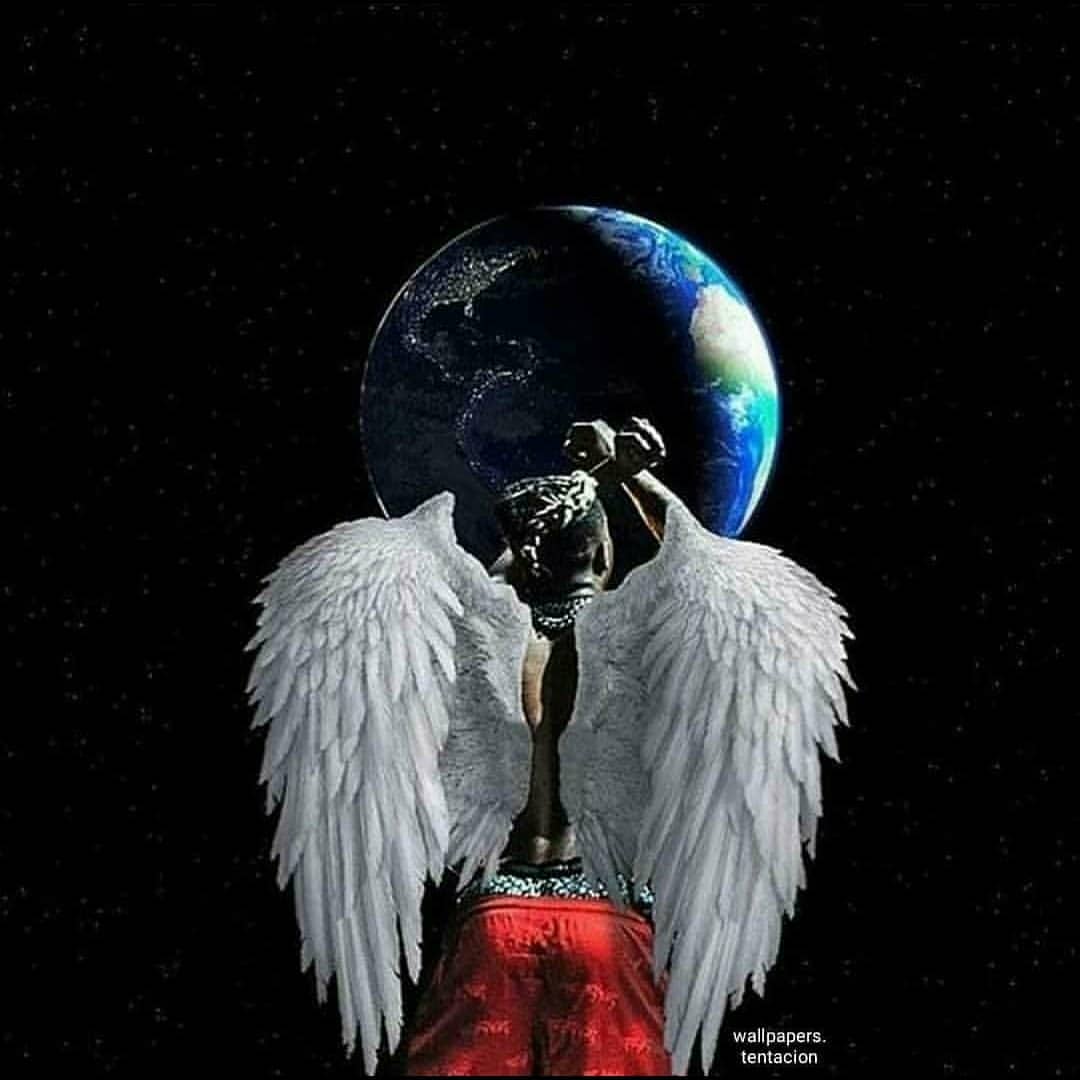 1080x1080 XXXTentacion Angel Wings Wallpaper