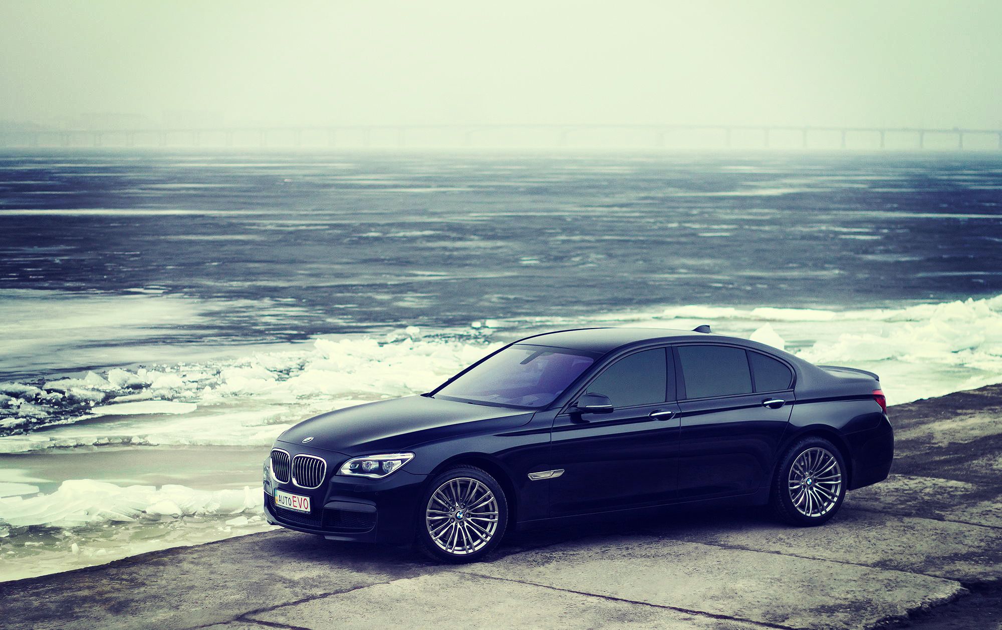 2000x1258 Wallpaper cold, winter, BMW, BMW, winter, f01 for mobile and desktop, section bmw, resolution 2000x1258